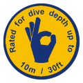 ewa-marine rated to a dive depth of up to 10m / 30ft