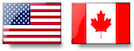 Flags USA & Canada